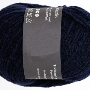Chunky Wool Yarn Navy Colour